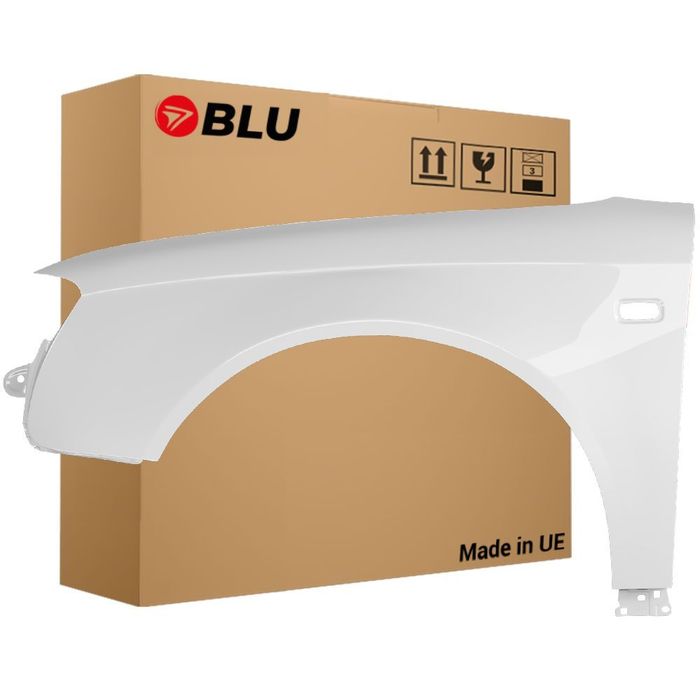 BLU Błotnik AUDI A4 B7 LY9C lewy biały 04-08 przód ocynk IbisWeiss