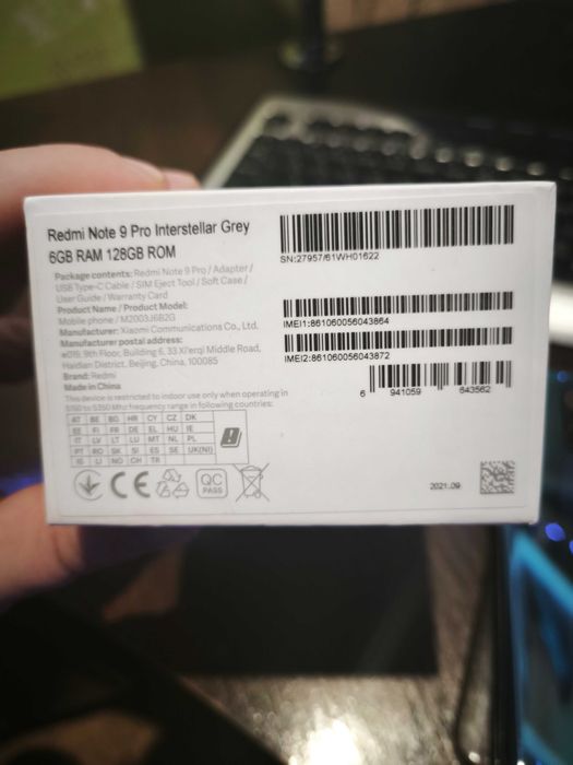 Redmi Not 9 Pro 6/128