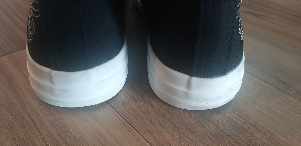 Trampki biało czarne rozm 37