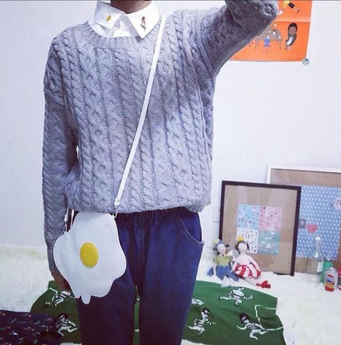 Сумка глазунья, яйце