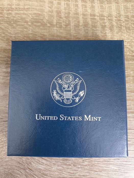 Срібний американський долар Луїс Брайль. СРІБЛО. Сертифікат!