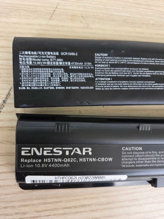 батарея для ноутбуков HP и Compaq   Enestar (  HSTNN-Q62C, HSTNN-CBOW .+ BTY-M6H (совместимый с ноутбуками MSI серий GE62, GE72, GP62, GL62