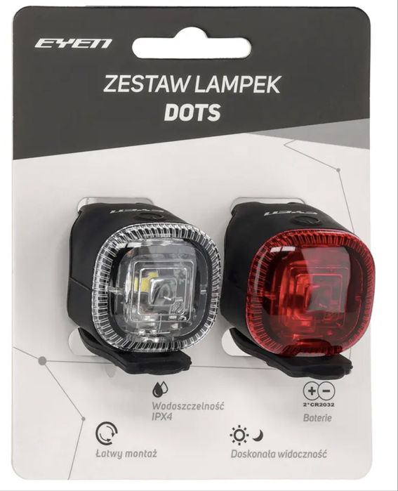 EYEN Dots Zestaw lampek rowerowych