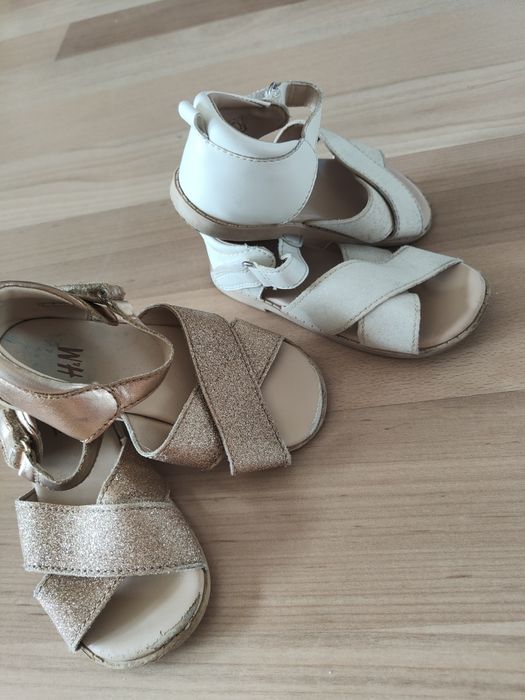 Sandały H&M r.23 dwie pary
