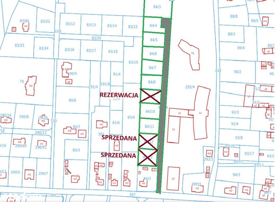 Działka budowlana z mediami, bez podatku PCC, BEZPOŚREDNIO