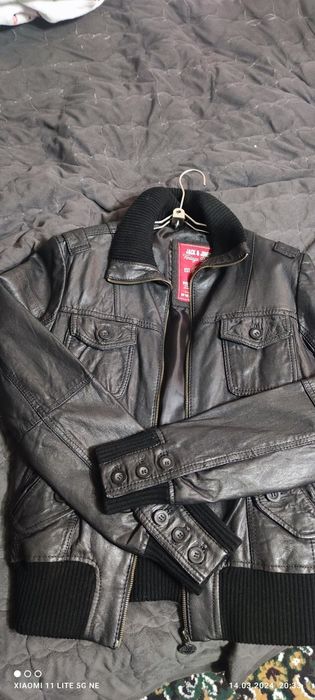 Jack&Jones River Island шкіряна куртка