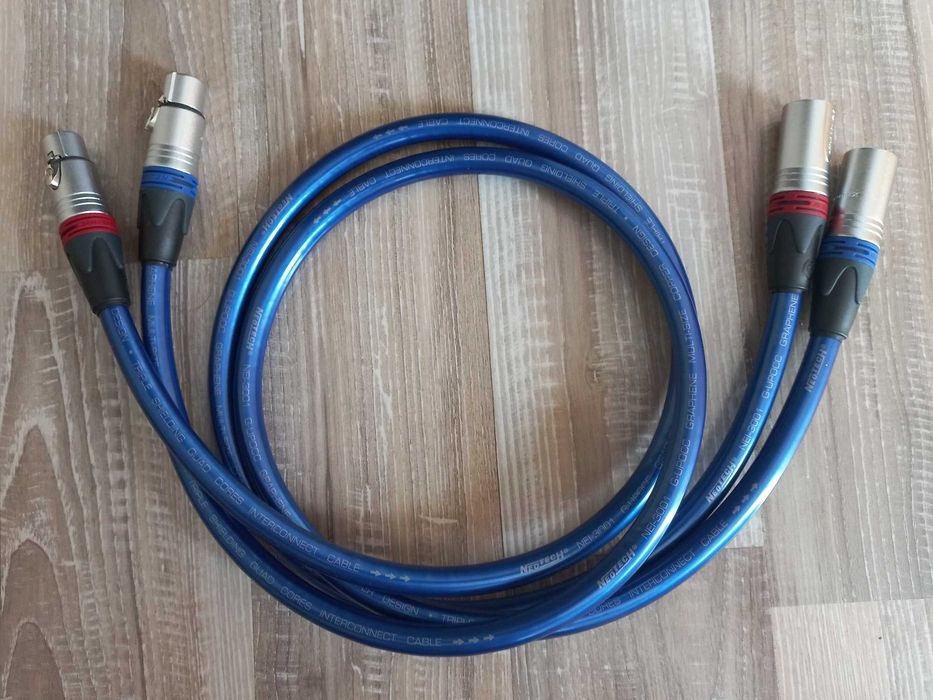 Oryginalny Kabel / Interkonekt zbalansowany Hi-Fi XLR Neotech NEI-3001G G-UPOCC 1mb /para
