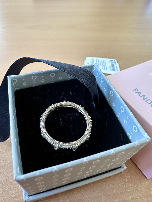 Каблучка Pandora з покриттям золота 18K