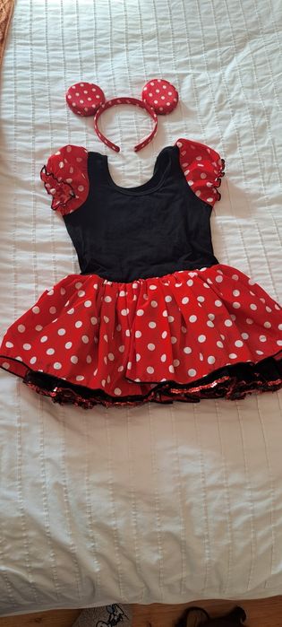 Minnie vestido carnaval 3-5 anos