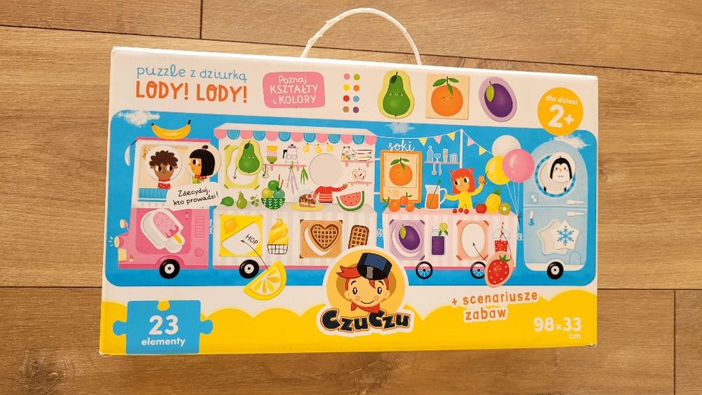 Czu czu maxi puzzle z dziurką autobus,Lody!