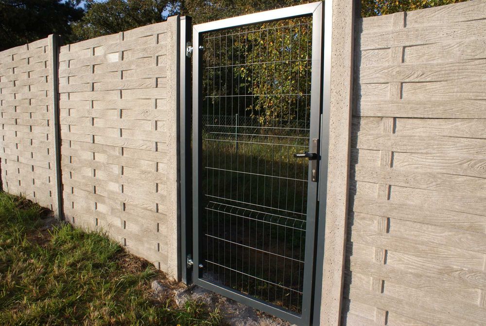 Furtka ogrodzeniowa wejściowa, Panelowa 3D, Ocynk + Malowanie CENA 1m2