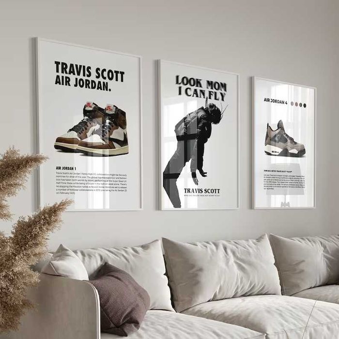 Posters Travis Scott The Weeknd Drake Kaws Air Jordan Nike Dunk