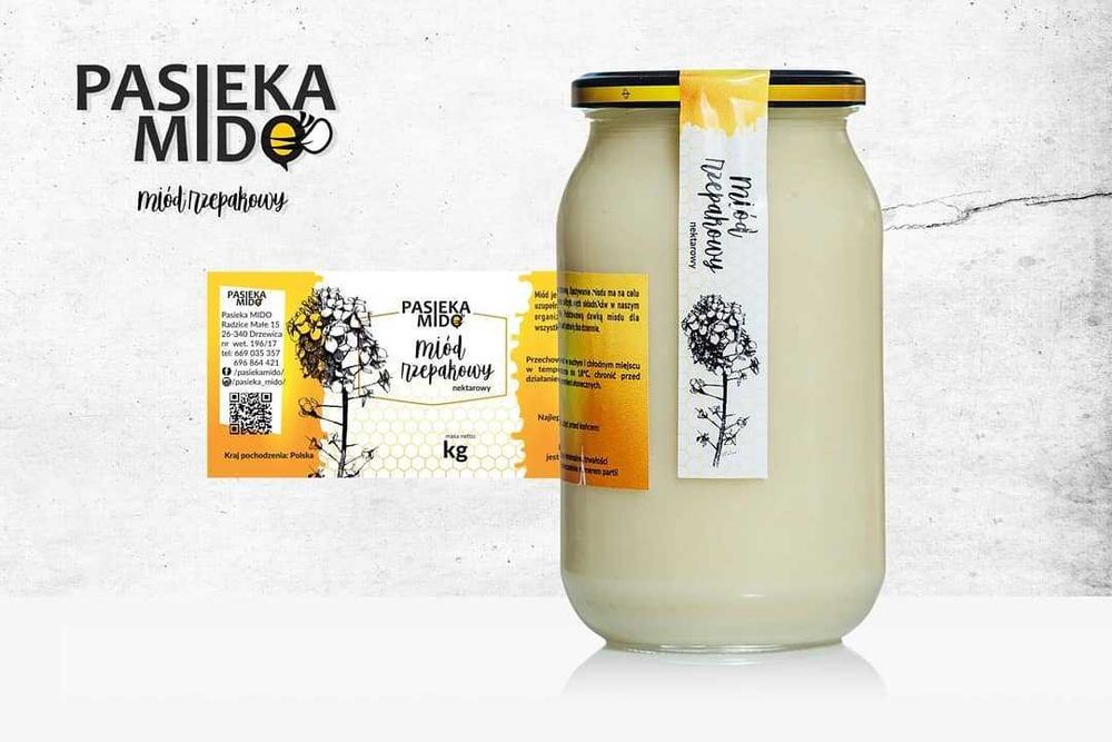 Miód rzepakowy 2024 - 37 zł 1 kg