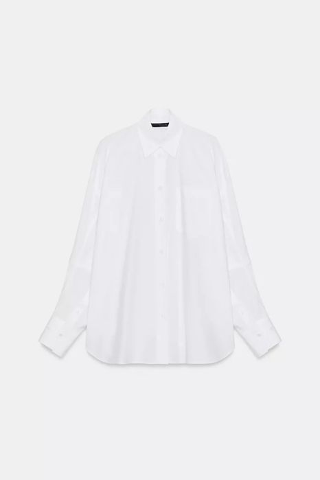 Сорочка поплінова Zara, нова колекція S,M