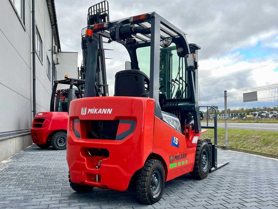 Wózek Widłowy 1,5T MIKANN, Maszt 4.5m,Triplex, Diesel , Półkabina