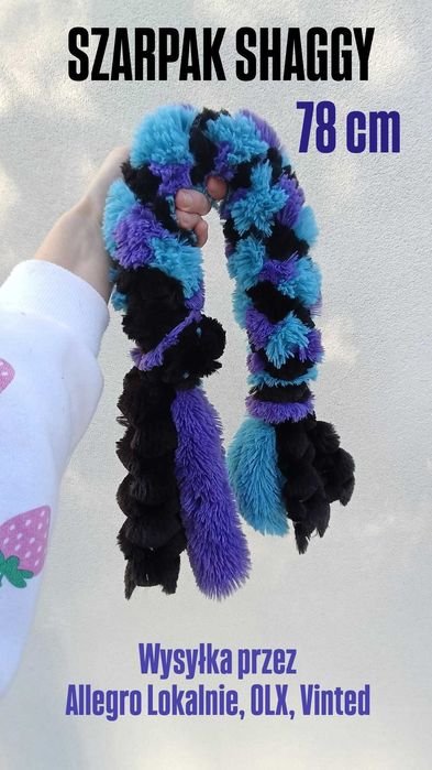 Nowy szarpak Shaggy dla psa 78 cm Handmade