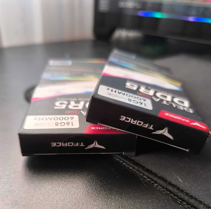 Memória RAM DDR5 T-Force Delta 32GB (2x16GB) 6000MHz – Nova e Selada