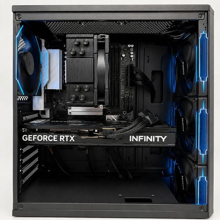 Ігровий комп'ютер Ryzen 5 7500F / RTX 5070/32gb ddr5/WIFI/ssd m2 512