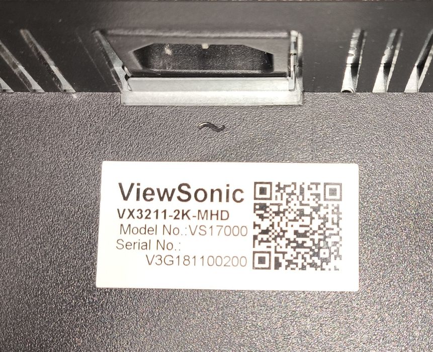 Монітор ViewSonic VX3211-2K-MHD, 32" 2К, IPS, з полосами на екрані