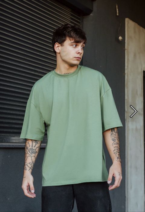 Футболка Staff green oversize L