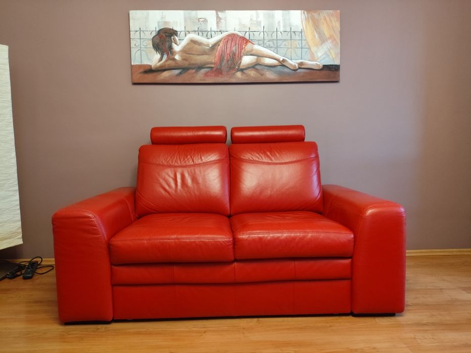 Komplet sof skórzanych z fotelem helvetia furniture