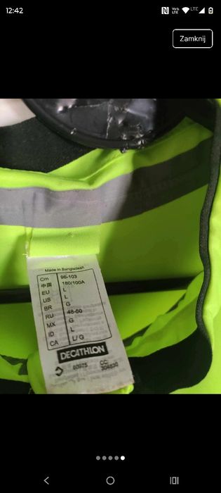 Kurtka rowerowa triban rc500 rozmiar L