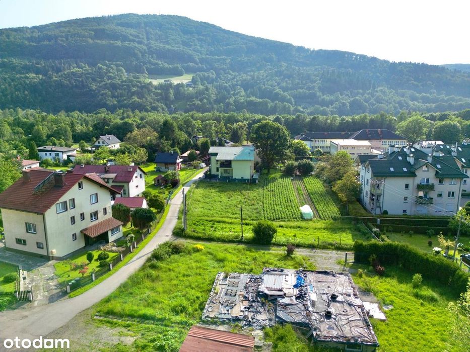 Działka widokowa z panoramą na Czantorię / WZ 8 lokali / nad Wisłą