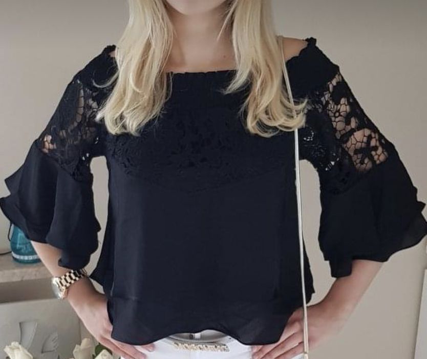 Bluzka hiszpanka czarna  S/M