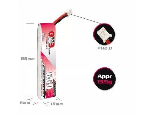 Наявність! LiPo HV 1S GNB 660/550 mAh АКБ. Акумулятор  a30/bt2.0/ph2.0