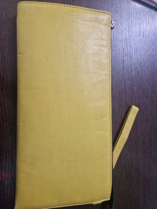 Kopertówka torebka żółta 33 x 15 cm