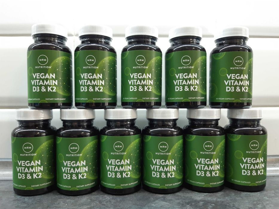 MRM, Vegan Vitamin D3+K2 (60 капс.), витамин Д3 К2, вітамін D3 K2