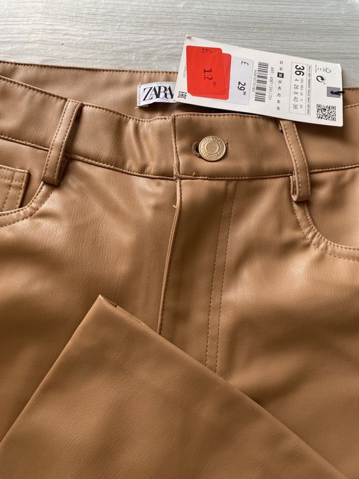 Шкіряні штани Zara