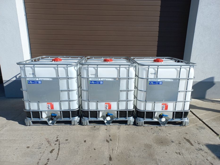 Zbiornik mauzer 1000L jak nowe czyste na wodę transport