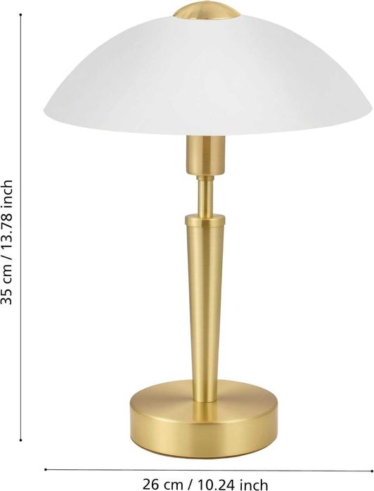 EGLO lampa Lampka stołowa Solo  1-punktowa  stal gwint E14 60W