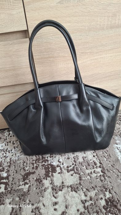Велика шкіряна сумка