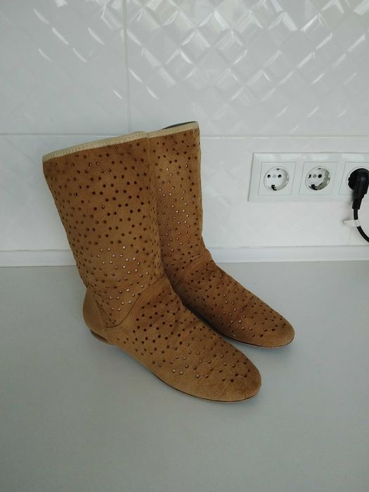 Сапоги женские, замшевые, р.37, 150 грн.
