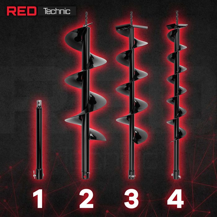 Wiertnica glebowa świder spalinowa marki Red Technic