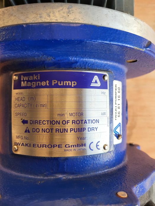 Pompa magnetyczna chemoodporna iwaki