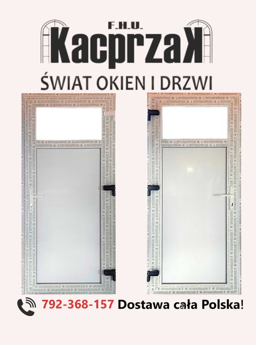 Drzwi Zewnętrzne 90x200 KACPRZAK Nowe PCV Sklepowe Lider OLX