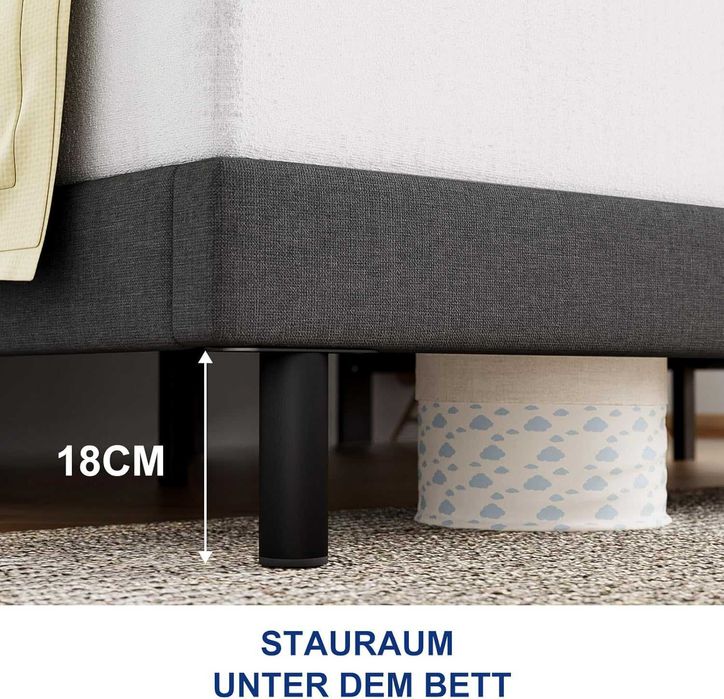 Nowe tapicerowane łóżko / rama / zagłówek / stelaż / 90x200cm !N271!