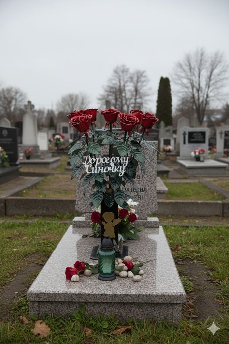 Ковані квіти
Для пам’яті близьких.Ручна робота, 
Достав