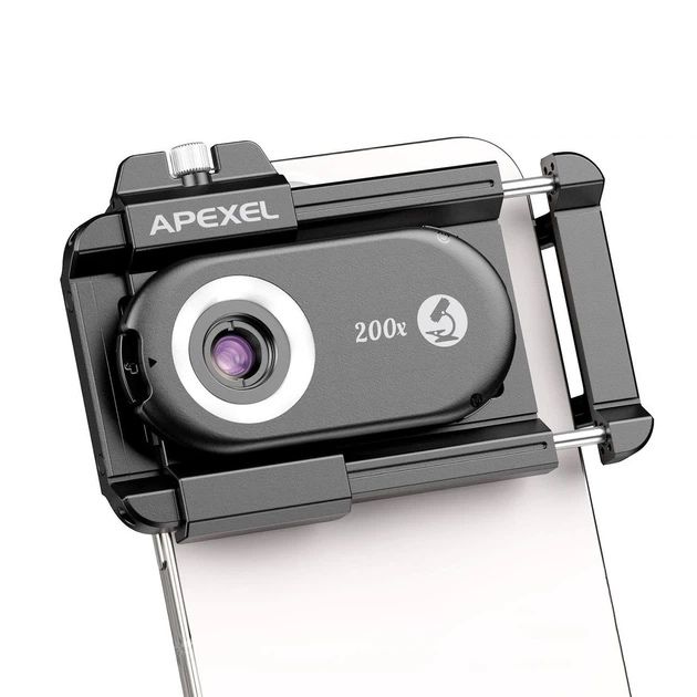 Мікроскоп об'єктив для смартфона 200X Apexel APL-MS200