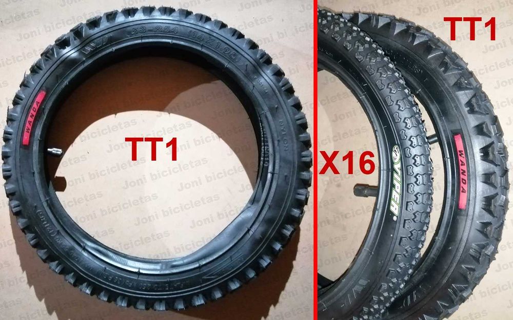 Pneus de bicicleta (roda 12, 14, 16 e 18)