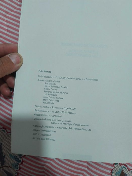 Livro – A Educação do Consumidor – Elementos para a sua compreensão