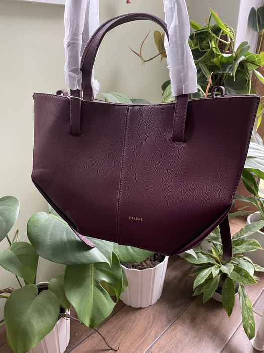 Torebka polene cyme mini burgundowa Bordowa