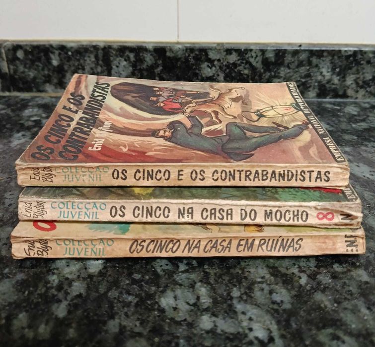 Livros "Os cinco" - edição dos anos 50/60