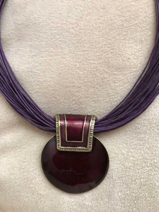 Чокер колье ожерелье из вощеной нити Корея Идеальное состояние