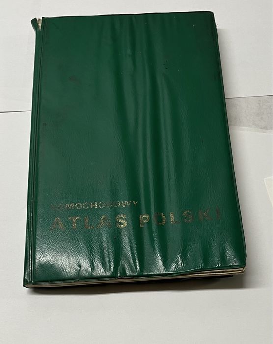 Stary Atlas samochodowy Polski PRL