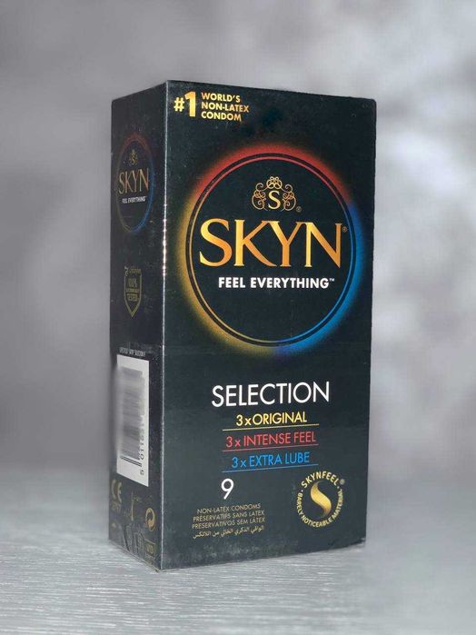 Презервативи Skyn Selection 9 штук скін селекшн різні види скін