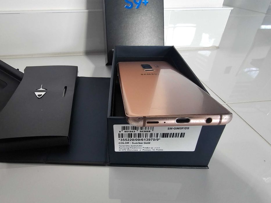 Telefon Smartfon Samsung Galaxy S9+ SM-965F Złoty 64Gb Sunrise Gold